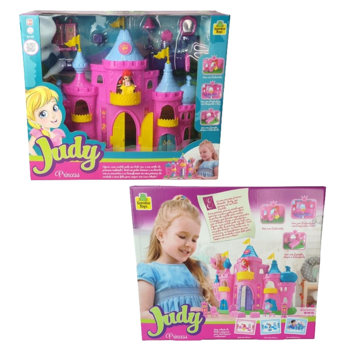 Castelo Princesa Judy Com Boneca E Acessórios - Samba Toys Castelo Princesa Judy Com Boneca E Acessórios - Samba Toys